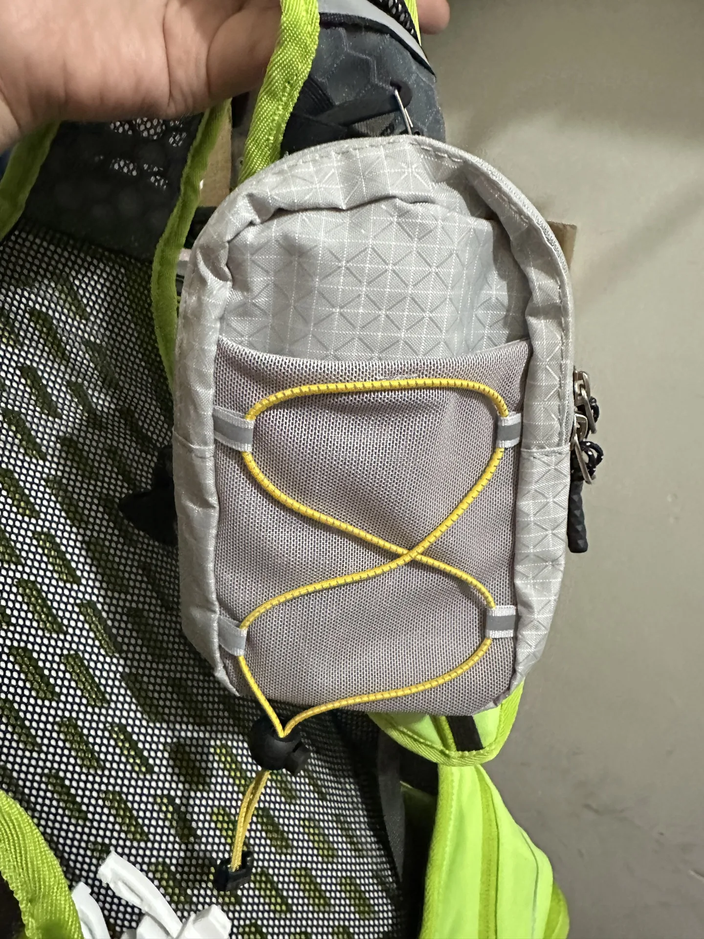 Outdoor Backpack Attachment Storage Bag Nylon Ultralight Portable Phone Bottle Pouch for Mountaineering Hiking Travel Gear
