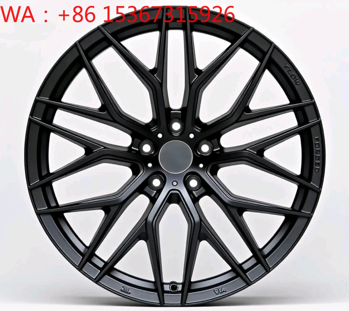 17/18/19 Inch Multi Spoke Black Flow Form Aluminum Alloy Passenger Car Wheels Universal MOQ 4 Modified Rims
