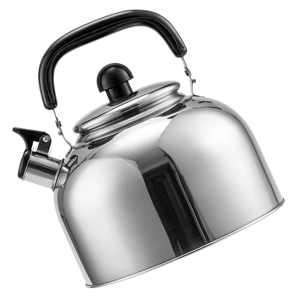 

Chirping Kettle Induction Tea Stainless Steel Teapot Whistling Small Accessories Silver Stove Top Travel