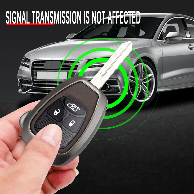 سبيكة حافظة مفاتيح السيارة غطاء ل جيب رانجلر البوصلة ل جيب ليبرتي كرايسلر 300C عن بعد فوب السيارات يحمي قذيفة الملحقات