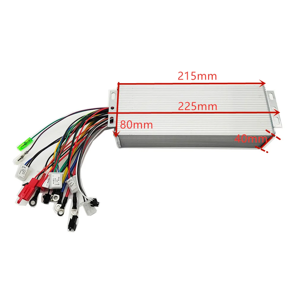 48V/60V/64V 2000W Brushless Controller 18mos 45A for Electric Bike/Trycycle/E-Scooter/BLDC Motor