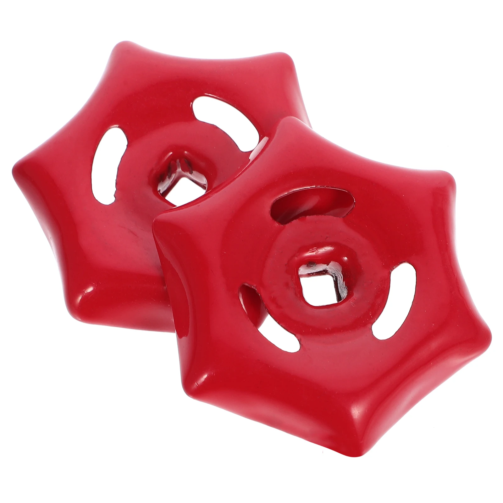 

2Pcs Valve Hand Wheel Iron Spigot Handle 6mm Square Hole Gate Valve Stop Valve Replacement Wheel Handle Outdoor Faucet Handle