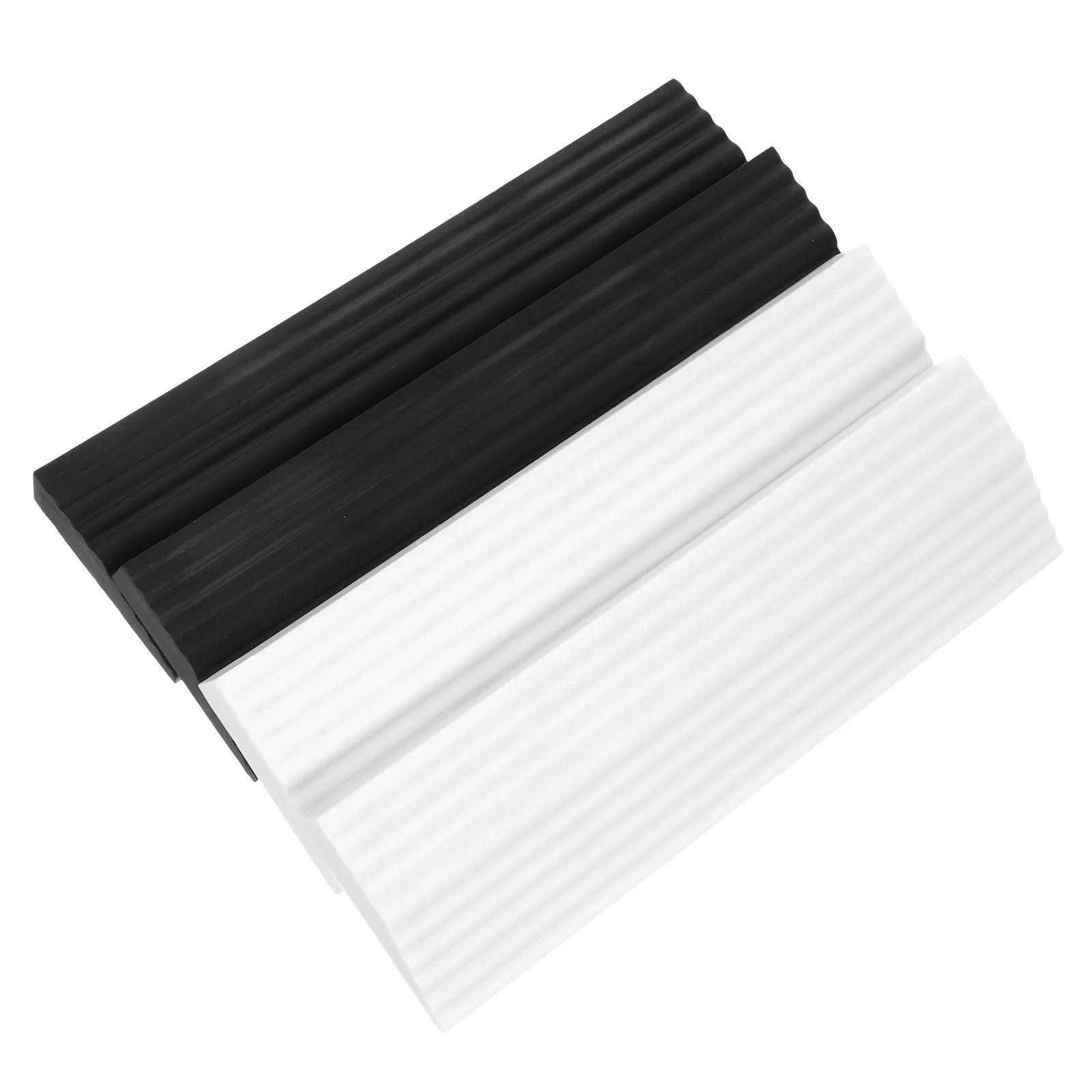 

NOLITOY 4pcs Robot Vacuum Door Sill Ramp Non Triangle Mat for Wheelchairs Pets Lightweight Indoor Slope Enhanced Cleaning