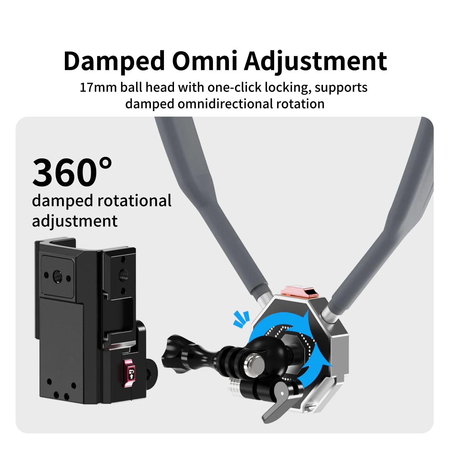 Kugelkopf Verstellbarer Kamera-Nackenhalter Silikonband für DJI Osmo Pocket 4 3 Gimbal Multi-Winkel Vlog POV Action Zubehör – Detail 8
