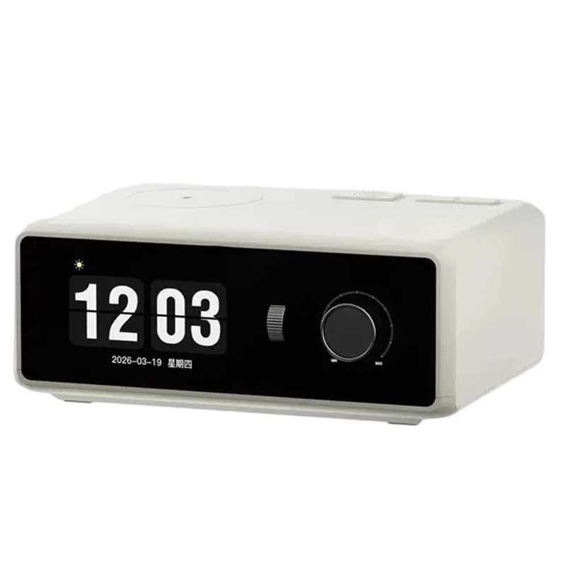 Super Sale Phone Wireless Charging Bluetooth Speaker with Clock Portable Multifunctional TFT HD Screen Lyrics Display Audio Whit