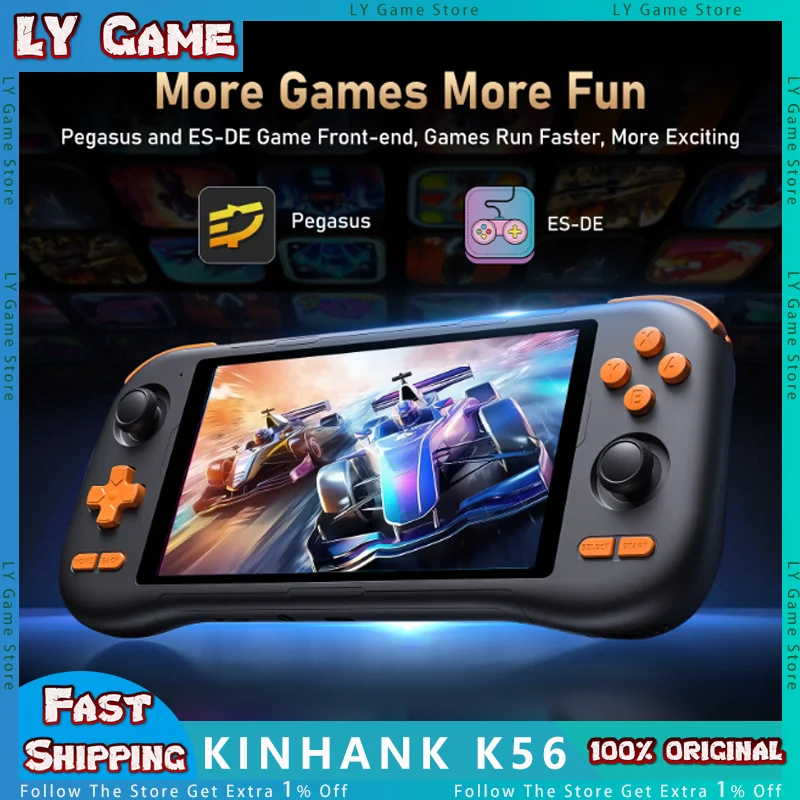 KINHANK K56 Game Console 5.5'' Touch Screen 50 Emulators Handheld KINHANK K56 Game Console 5.5'' Touch Screen 50 Emulators Handheld