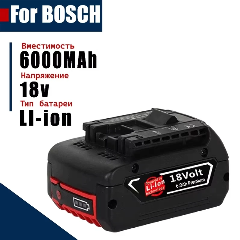 

New 18V 6000mAh Lithium-ion Rechargeable Batteries Bat609, Bat609G, Bat618, Bat618G, Bat614, Bosch Diamond