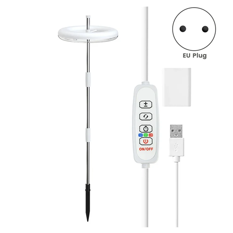 A43F-Plant Grow Light Lampada da coltivazione a LED Spettro completo per piante da interno Bonsai Dimmerabile regolabile in altezza e timer automatico