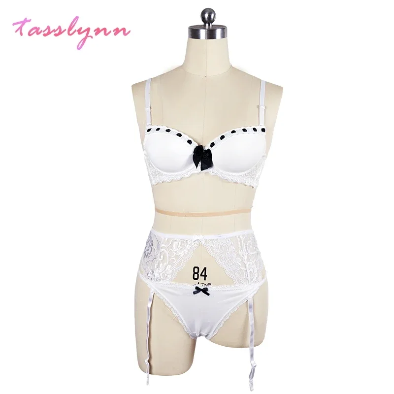 Anime Re:Life in a different world from zero Rem Ram Lovely Lolita White Underwear Suit Cosplay Costume