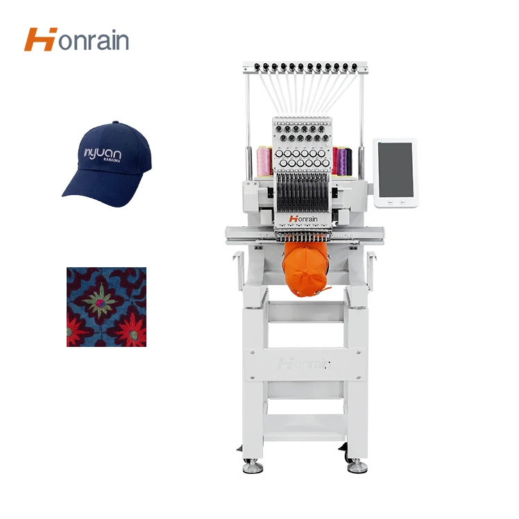 Computerized Embroidery Machine Single Head Embroidery Machine for Cap Logo Label Embroidery Machine
