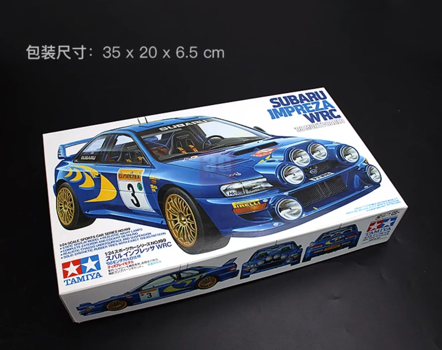 1/24 Scale Assembly Car Model Impreza WRC 98 Monte Carlo Car Model DIY Tamiya 24199