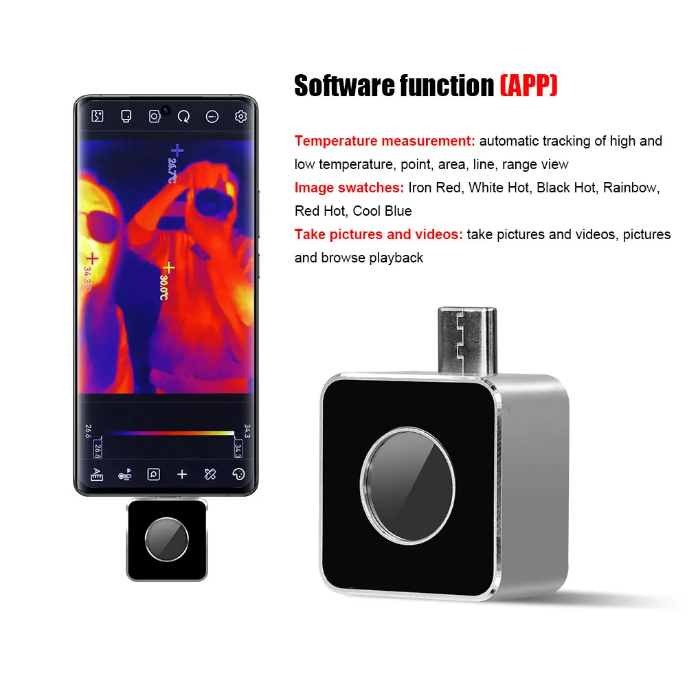 Victor 328A Imager Camera For Android Smartphone Trending Temperature Detector Mini Thermal Imaging