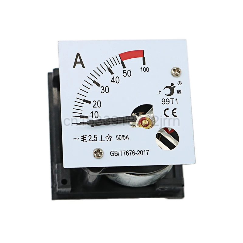 1Pcs 99T1 1A~100A 99T1A Pointer type AC Ammeter Analog Panel Ammeter Gauge Ampere Current Meter