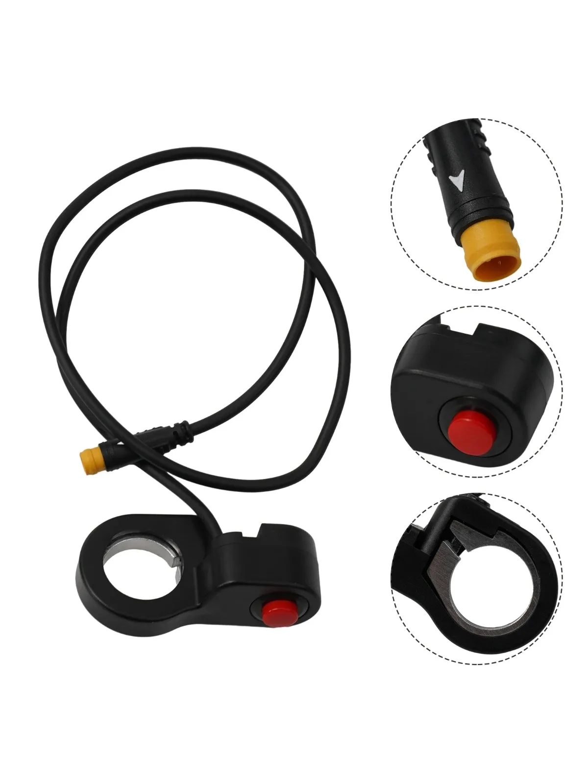 AliExpress NONE E-bike Kill Switch Button 60cm ABS About 35g For BBS01B/BBS02B/BBSHD Maximum Durability ebike throttle