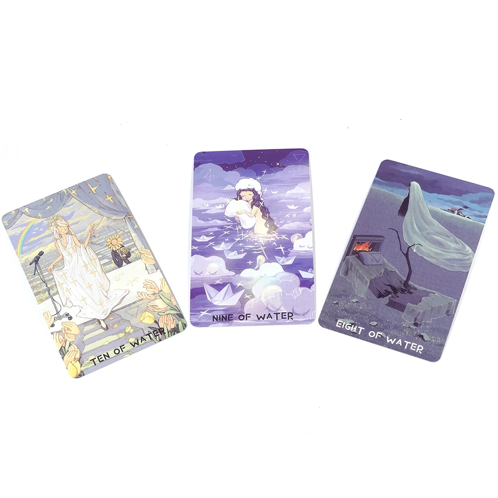 The Monsoon Tarot 78 Tarot Deck بطاقات التارو الأصلية للمبتدئين وأداة عرافة التارو الخفيفة