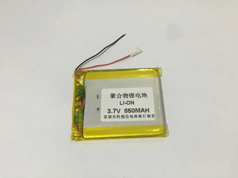 The new full capacity 3.7V lithium polymer 304250 850MAH GPS / equipment / mini radio Rechargeable Li-ion Cell