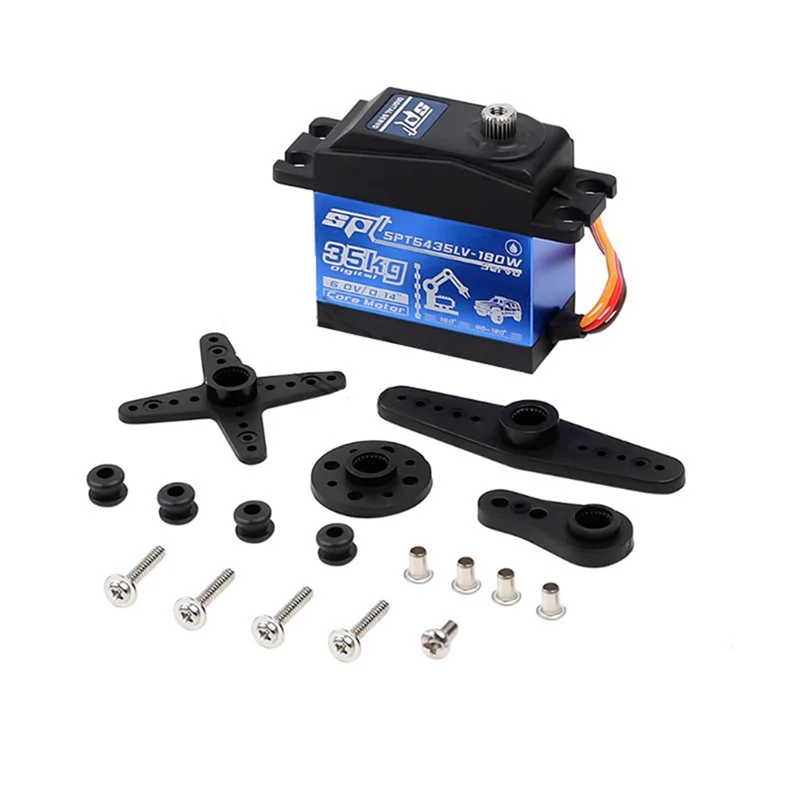 ABUM-180W Hoog koppel 35KG Waterdichte Metal Gear Digitale Servo voor 1/8 1:10 RC Klimmen Sasquatch Robot Duurzaam Gemakkelijk te gebruiken