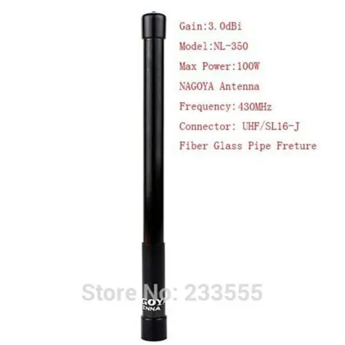 NEW NAGOYA NL-350 100W 3.0dBi High-Gain Fiberglass Antenna for Mobile/Station Car Radio