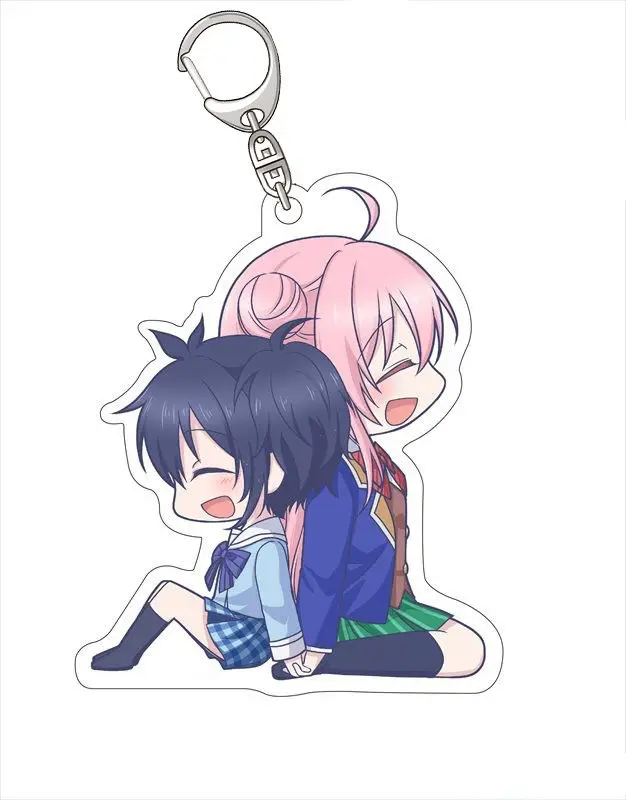 Anime Peripheral Store Happy Sugar Life Shio Koube Acrylic HD Characters Keychain Pendant Ornamen Fans Charm Gifts About 6cm