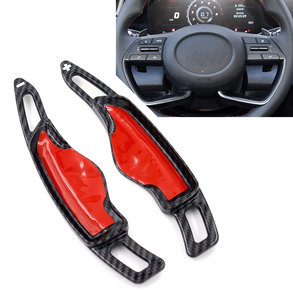 1 Pair Car Steering Wheel Shift Paddle Shifter Extension For Hyundai Elantra Sonata Tucson Genesis G70