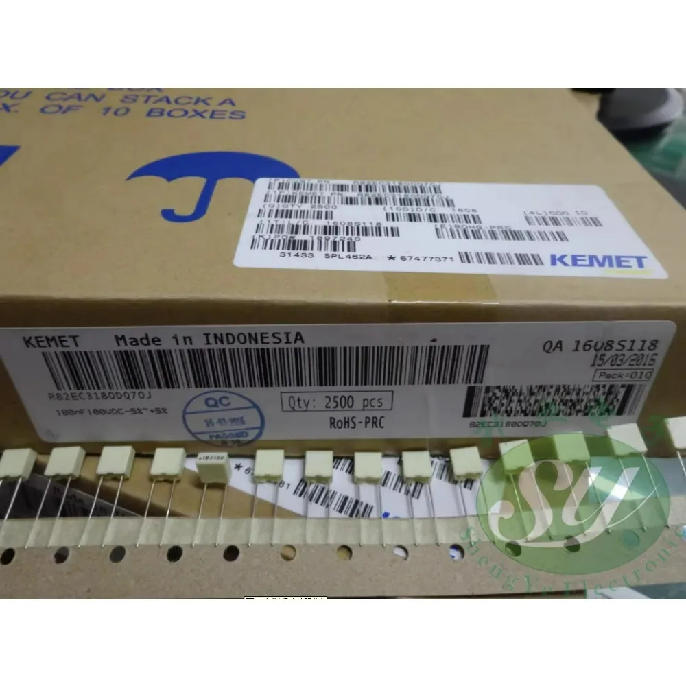 

20PCS AV R82 0.18uf/100V 180nf u18 184 Brand new film capacitor R82EC3180D