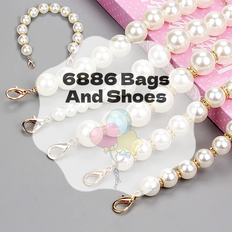 

Стильный маленький жемчужный чехол с цепочкой из бисера для женщин, удобный для обновления ручки сумки-тоут, украшение сумки с жемчужной цепочкой