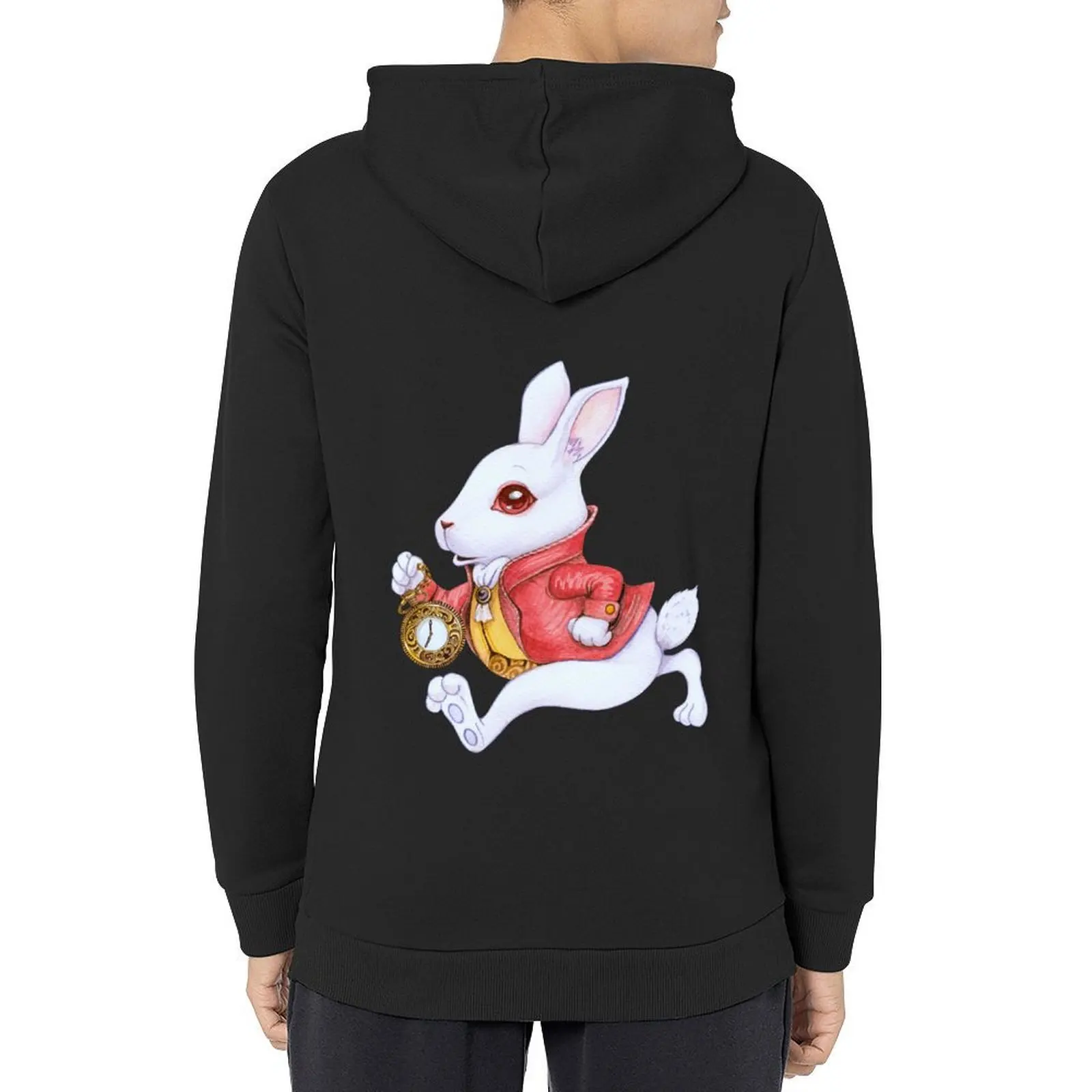 

White Rabbit Hoodie blouse men's winter sweater autumn mens clothes autumn hoodie