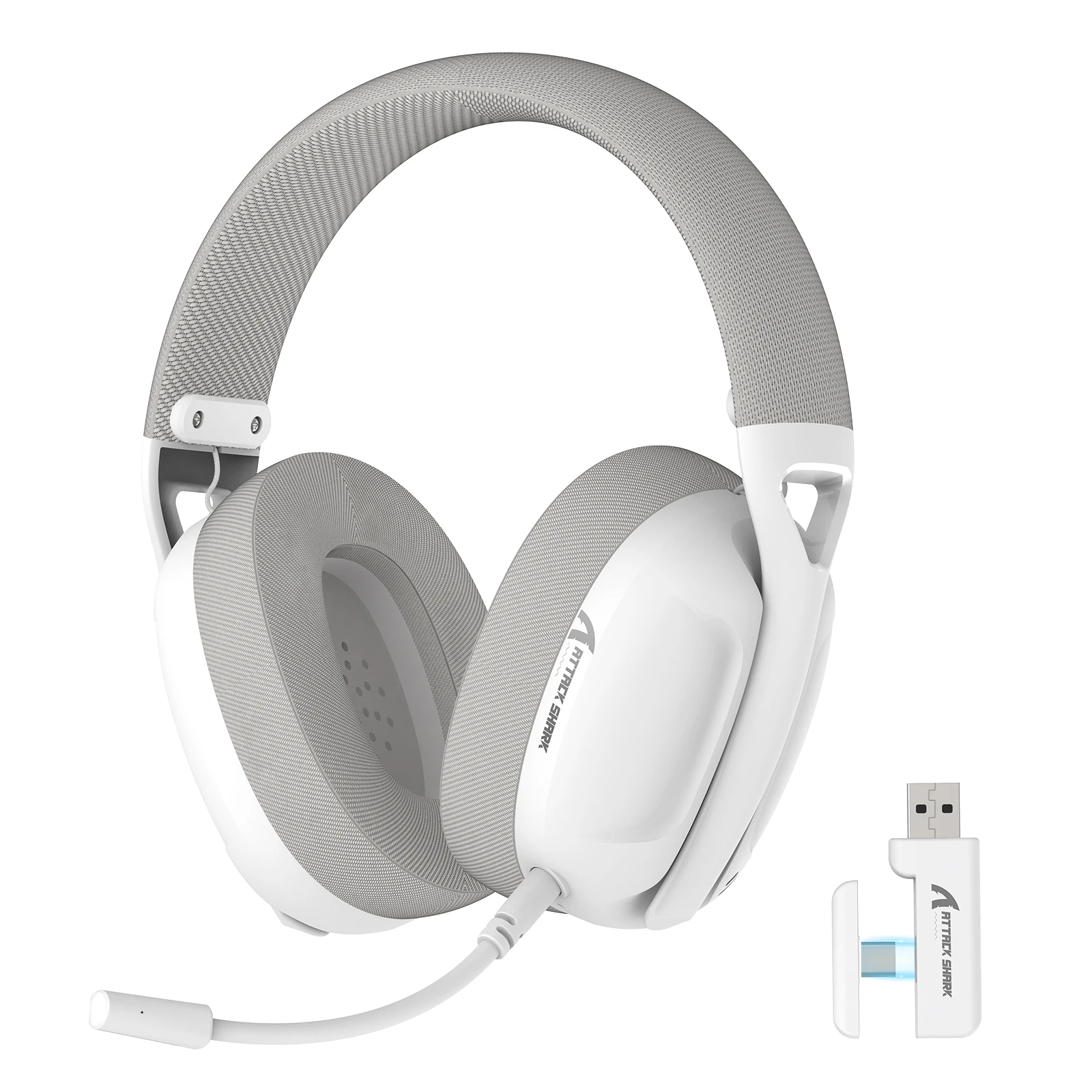 ATTACK SHARK L80 Ultraleichtes Tri-Mode-Gaming-Headset Leichtes kabelloses Gaming-Headset für PC/PS4/PS5/Switch/Xbox 3