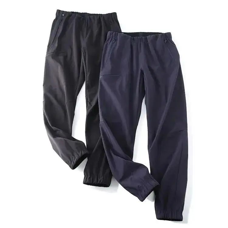 

Men's Outdoor Fce Lined Windproof Waterproof Warm Trousers Cargo Pants Tight Fit Long Youth Active Sle Winter Casual Pants