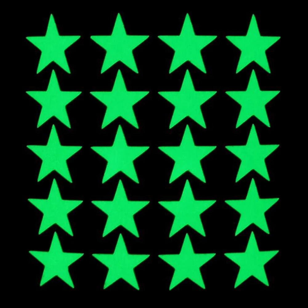 Zelfklevende Sticker Nachtzicht Glow In Dark Veiligheidswaarschuwing Security Stage Home Decoratie Sticker