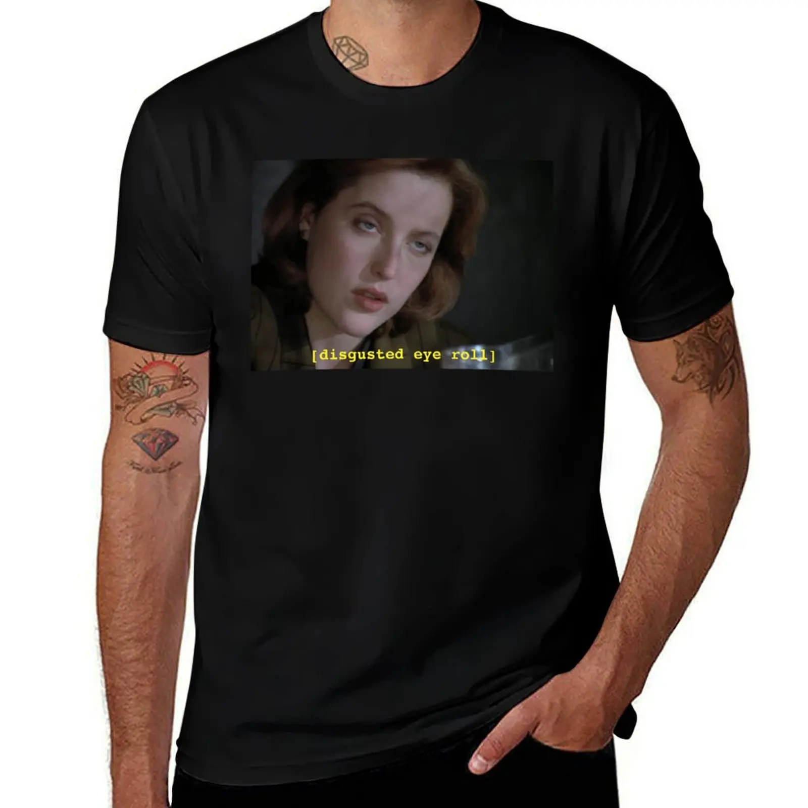 Dana Scully eye roll // x-files T-Shirt Breathable Basic Cotton T-Shirt