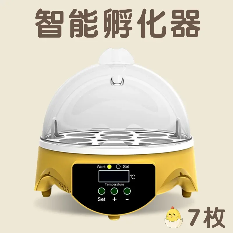 7 Eggs Automatic Egg Incubator Intelligent Temperature Control Egg Turning Home Small Chicken Incubator