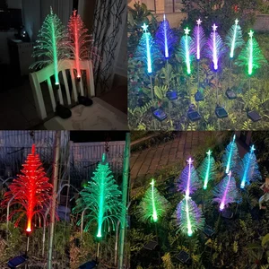 أضواء LED مقاومة للماء لأشجار عيد الميلاد ، الألياف البصرية ، 7 تغيير الألوان ، شجرة عيد الميلاد ، ضوء الحديقة أعلى 6 مبيعات شجرة عيد الميلاد الألياف البصرية - رقم 6