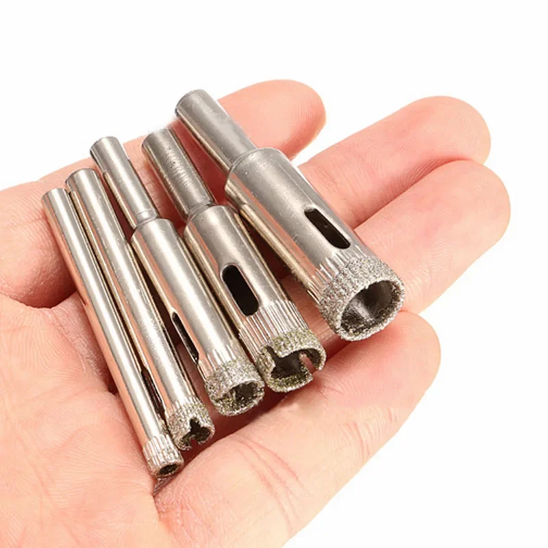 

Tools Accessories Set 5mm-12mm Diamond Hole Saw Drill Bits Marble Tile Ceramic Glass Porcelain Kit Assembly 5pcs