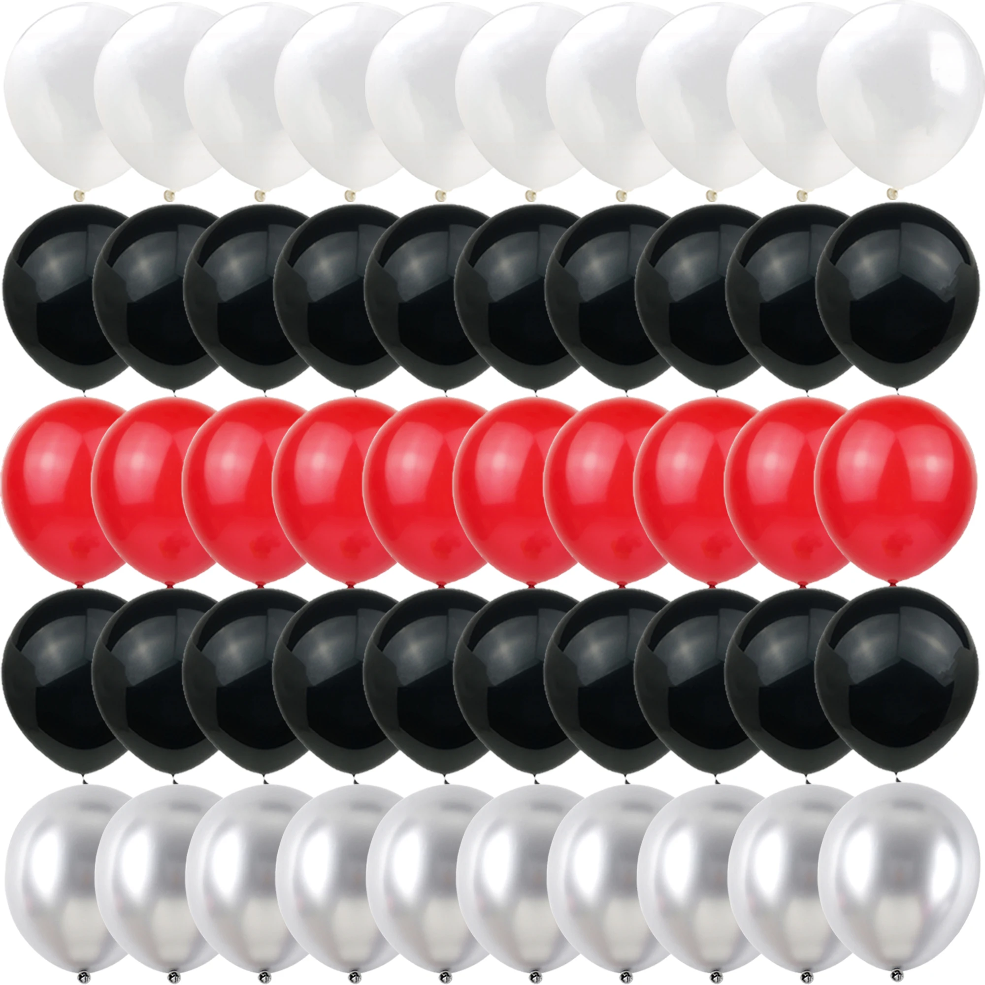 40/50pcs rot, schwarz, silber, lila Luftballons Geschlecht offenbaren Hochzeit Valentinstag Baby party Geburtstag Globos Party Dekorationen