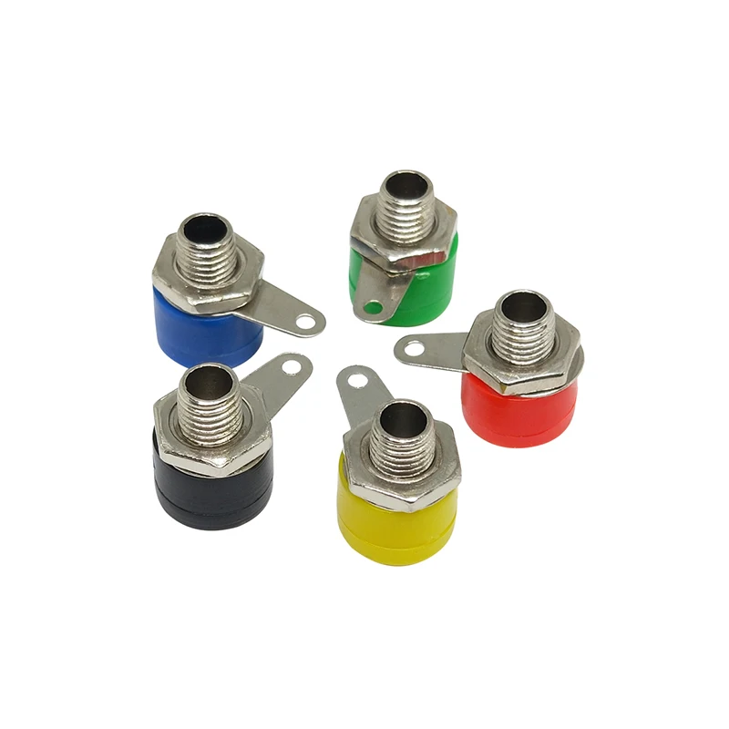 (5Pcs) 312A Terminal Block 4MM Banana Socket Banana Seat Socket Binding Post Panel Jack