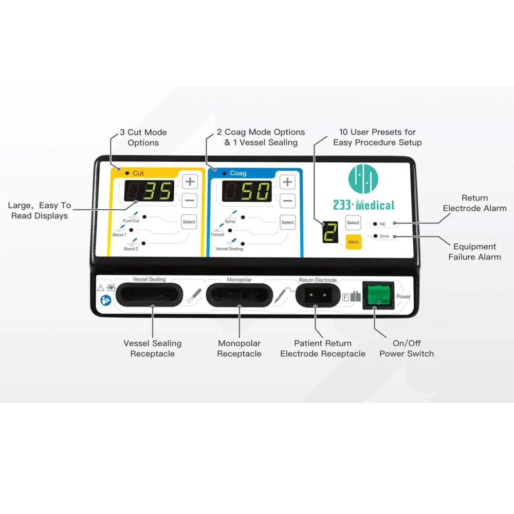 Chinese Manufacturer Pet High Frequency Electrotome Veterinary Electrosurgical Unit Professional Cautery Machine