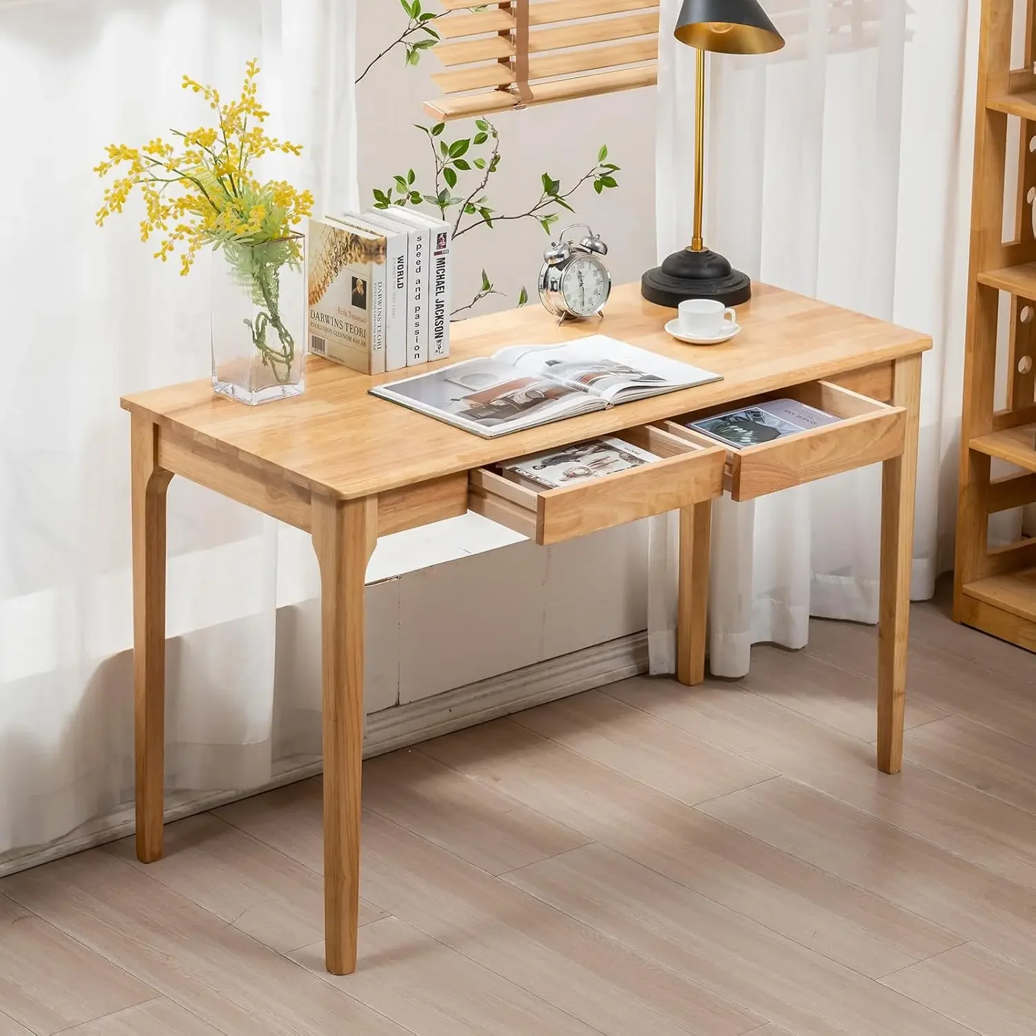 Solid Wood Desk, Ga…