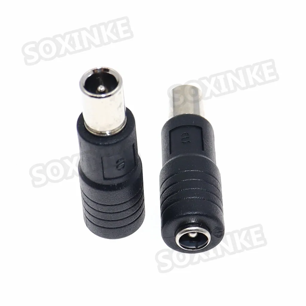 2 szt. Adapter zasilania prądem stałym 8.0*1.6/8.0x1.6mm męski na 5.5x2.1mm żeńskie gniazdo DC do laptopa Xiaomi do ładowania skutera utrzymującego