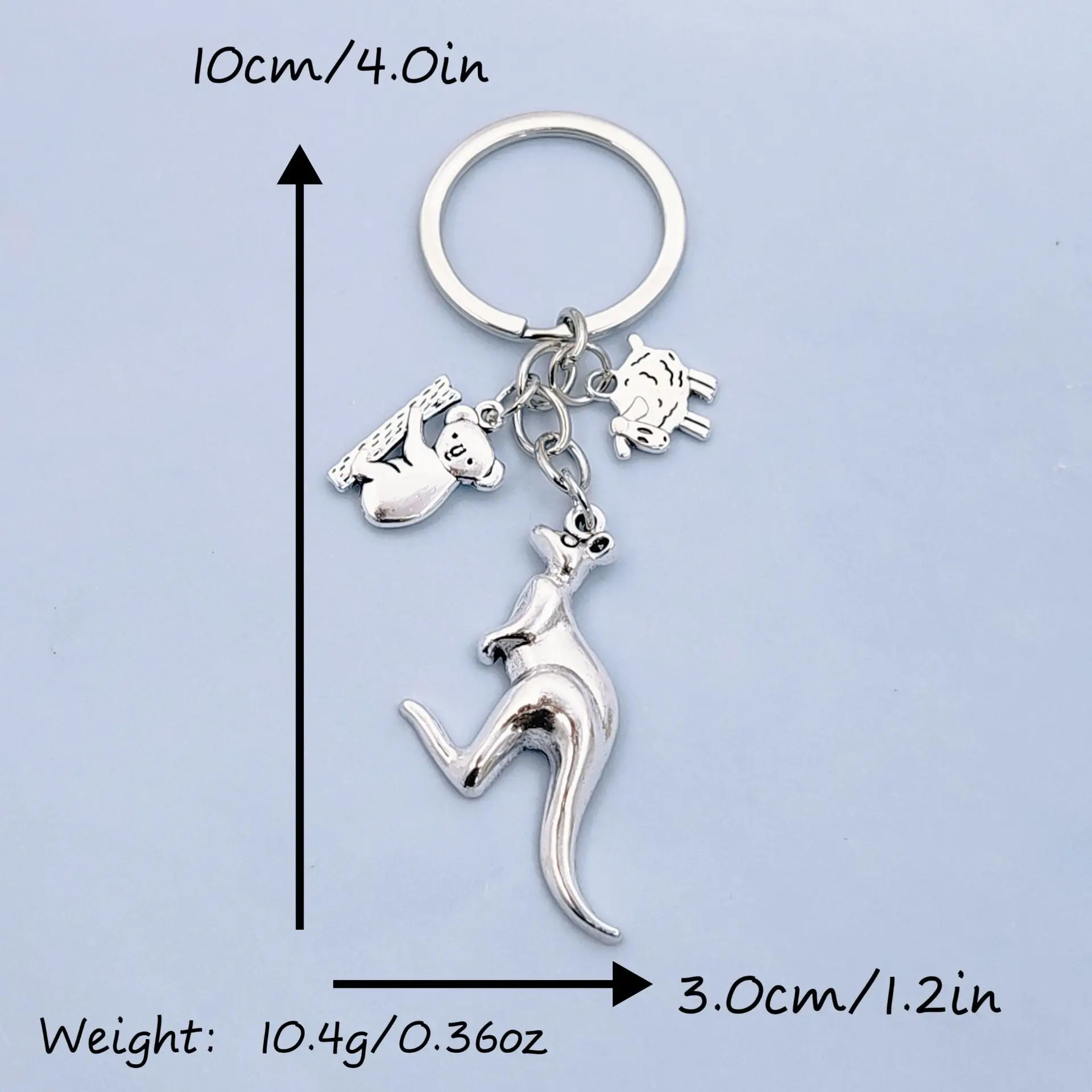 keychain australia Kangaroo Koala Bear Pendants DIY Men Jewelry Car Key Chain Ring Holder Souvenir For Gift