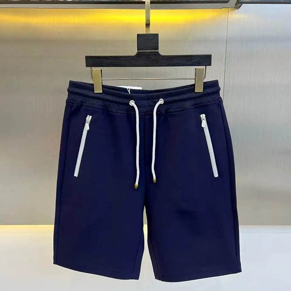 Italy BC summer new fashion drawstring casual pants old money Fengshi simple solid color sports shorts