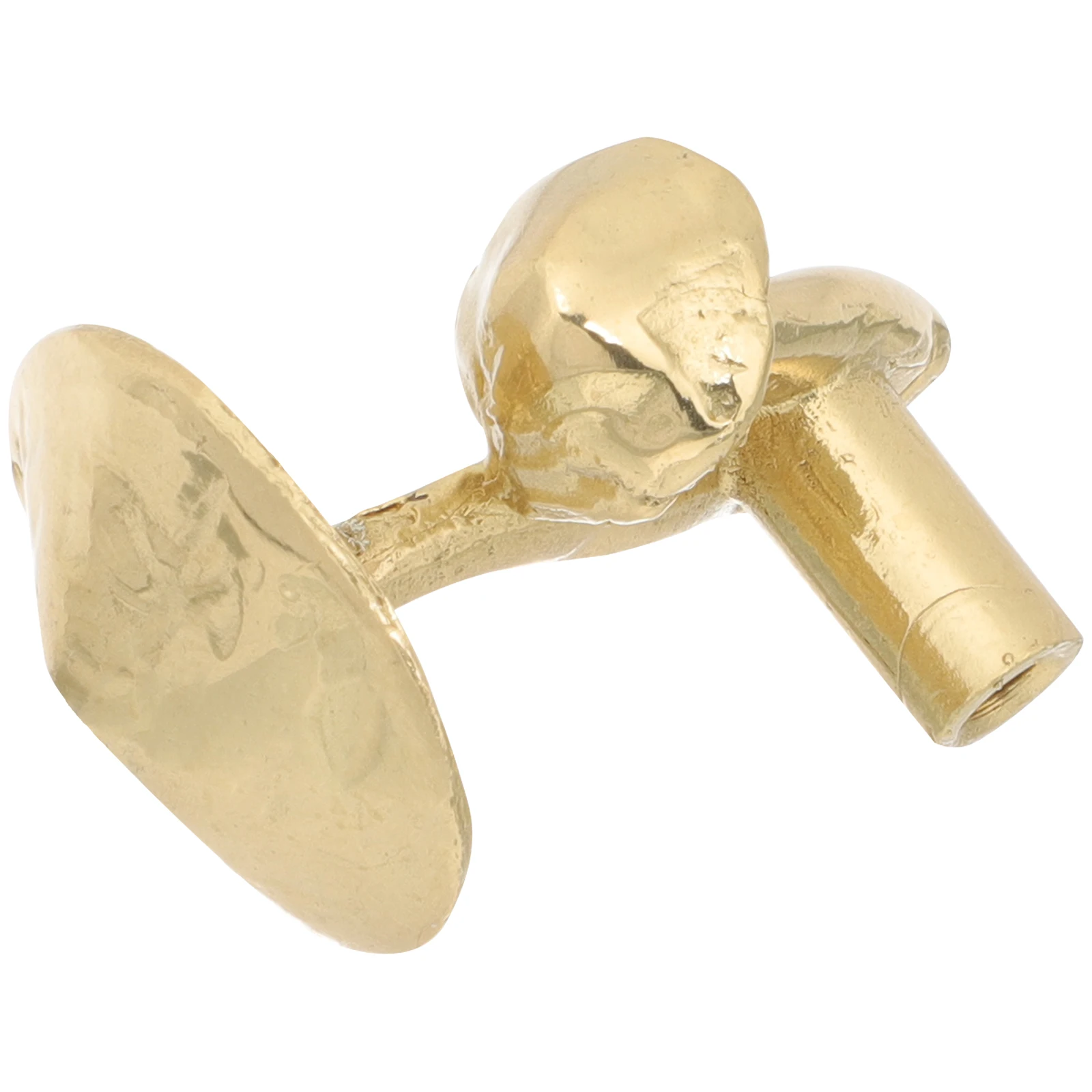

Brass Drawer Pull Handles Golden Mushrooms Oversized Kitchen Cabinet Knobs Furniture Wardrobe Handle Decorative Hardware