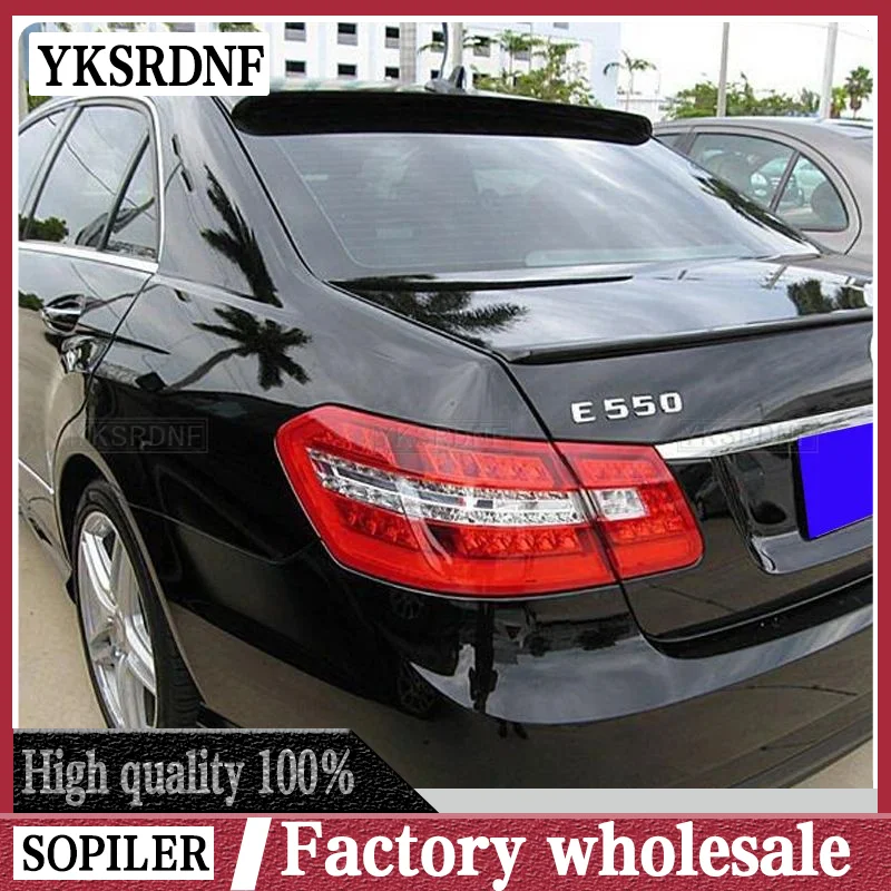 For Mercedes - Benz W212 E320 E260 E300 E63 Spoiler ABS Material Roof Spoiler 2008 2009 2010 2011 2012 2013 W212 4 Doors