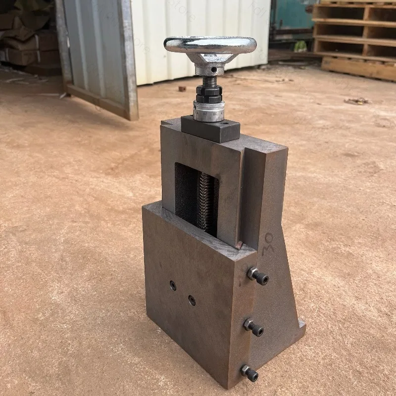 Cast iron slider vertical dovetail slot drag plate L-type lifting slide table Screw mechanical guide rail module Rod table