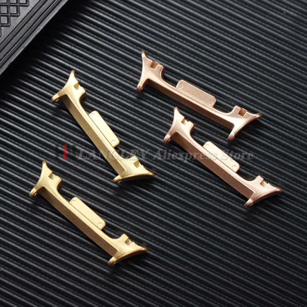 Adaptador de relógio para samsung galaxy watch 8 pulseira clássica conector de aço inoxidável para galaxy watch8 20mm 22mm acessório 1 par