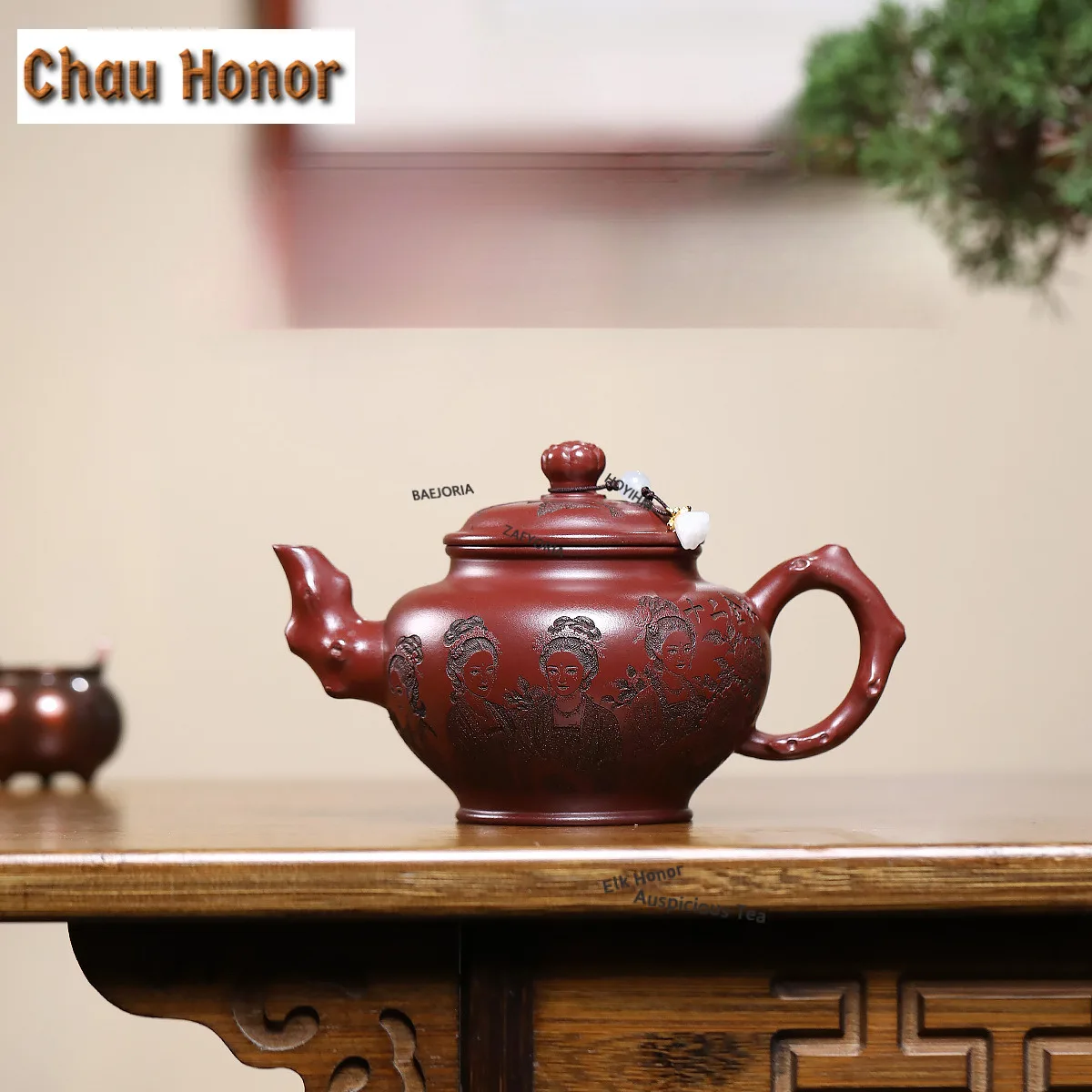 310ml Yixing Purple Clay Teapots Handmade Bao Chun Pot Raw Ore  Dragon Blood Sand Mud Kettle Chinese Zisha Tea Set Supplies Gift