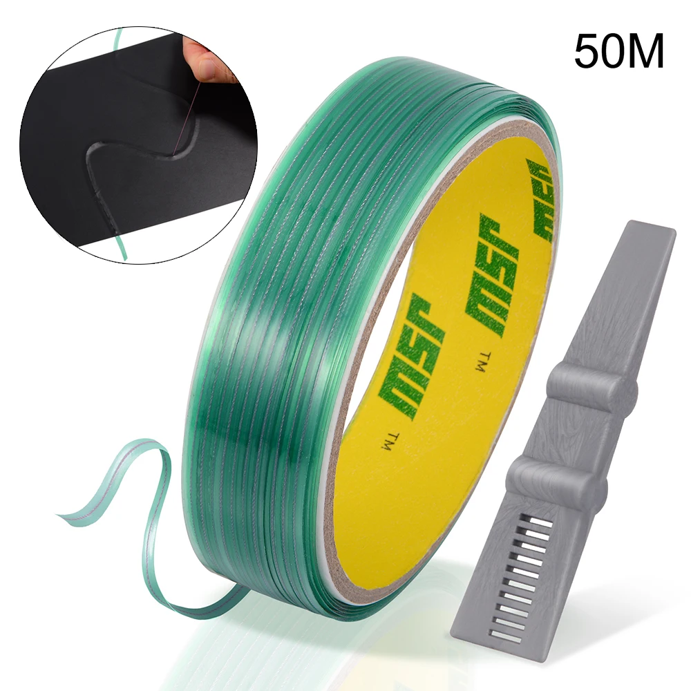 EHDIS 50 м вязальная режущая лента Автомобильная виниловая пленка дизайн ПВХ продольная линия углеродное волокно Фотоэлементы безопасность Инструменты для укладки