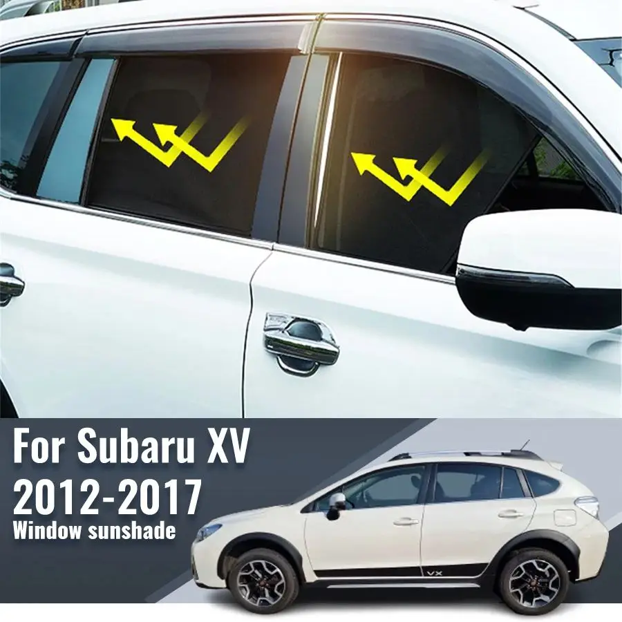 

For Subaru XV Crosstrek GP 2012-2017 Car Sunshade Visor Front Windshield Frame Curtain Rear Baby Side Window Sun Shade Shield