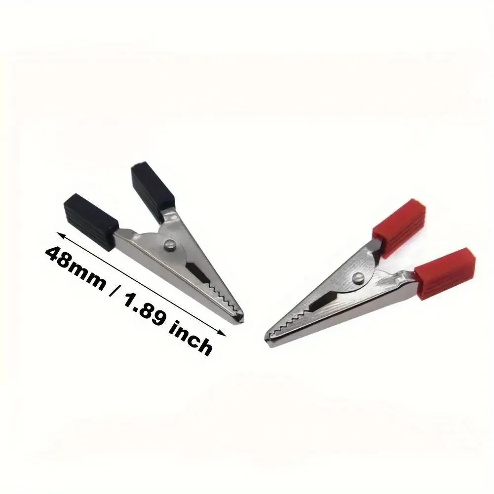 10 Pieces Metal Alligator Clips Test Clips, Electronic Product Test Clips With Screws And Solder Ports, Electrician Wire Clips