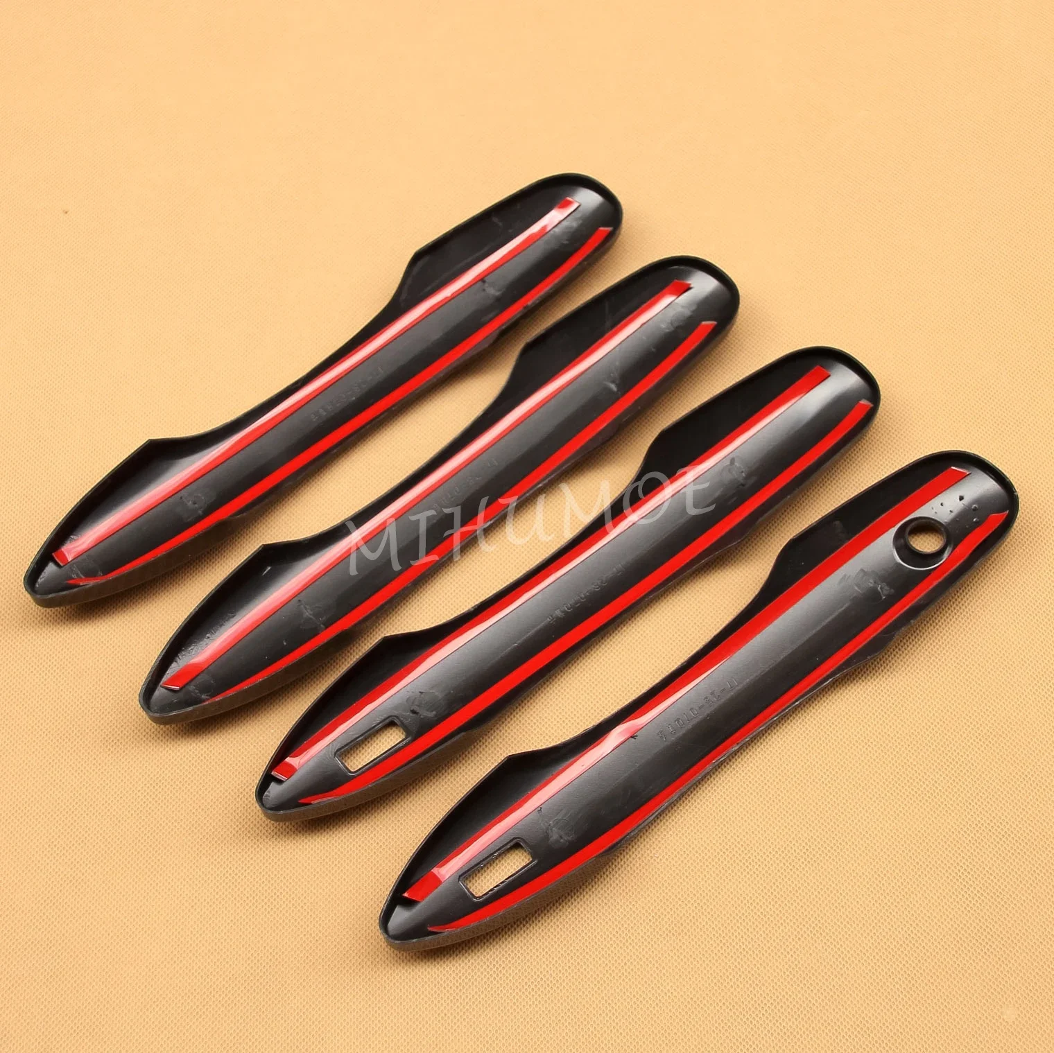 ألياف الكربون غطاء مقبض باب السيارة لتويوتا كامري 2018 2019 2020 2021 2022 2023 2024 2025 أفالون بريوس 2019-2022 اكسسوارات